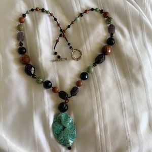 Authentic stoned n beaded necklace from New Mexico